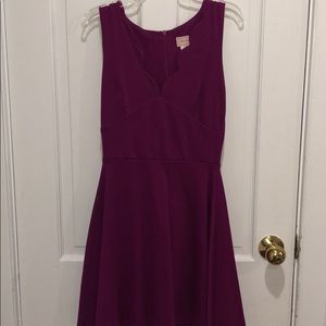 Purple evening dress